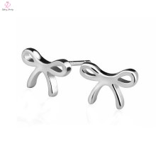 Simple Butterfly Design 925 Sterling Silver Earrings para Mujeres